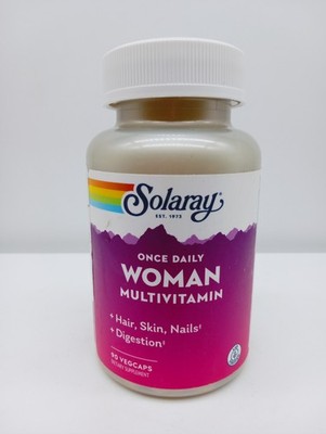 Solaray ~ Once Daily Woman Multivitamin ~ 90 VegCap ~ Sealed ~ Exp.09/2028