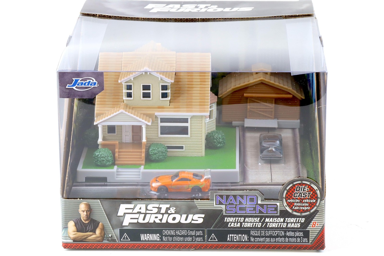 Jada Toys Nano Scene Like & Furious Dom ´S House Diorama With Supra & Charger