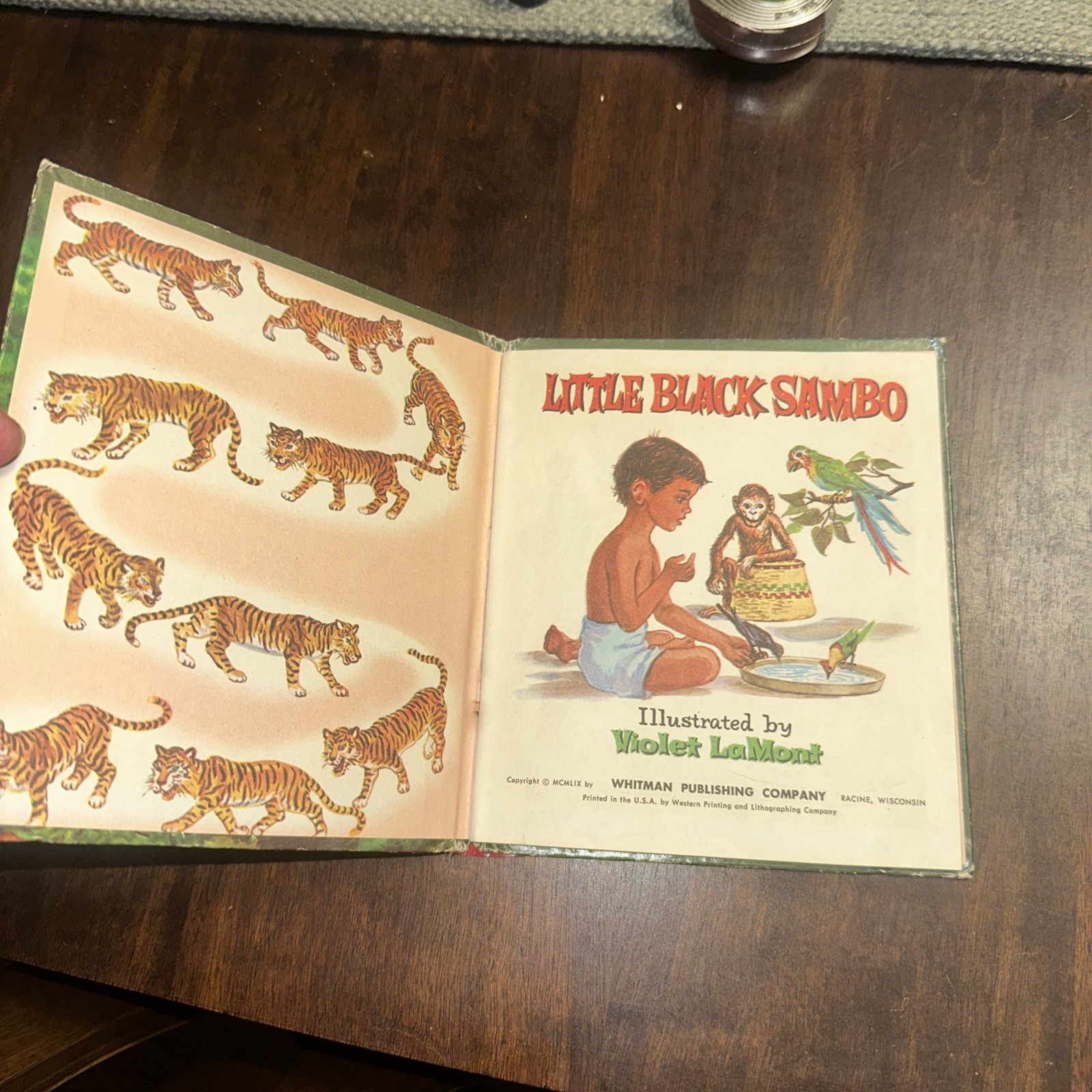 Vintage Little Black Sambo Whitman Publishing Tell-A-Tales Children’s Book