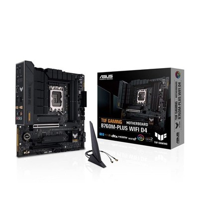 ASUS TUF GAMING B760M-PLUS WIFI D4 LGA1700 DDR4 MicroATX Motherboard New