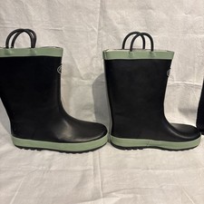 K KomForme Kids Rain Boots, Girl Boys Rain Boots Waterproof With Handles Size 2