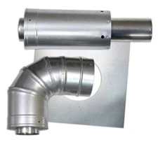 NEW Rheem 3x5 inch Horizontal Stainless Concentric Termination Vent Kit RTG20210