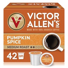 Pumpkin Spice Medium Roast Coffee Pods for Keurig, 42 Count Single Serve