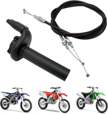 Dirt Bike Throttle Assembly with Cable Motorcycle Push Pull... 