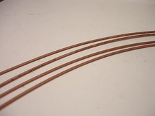 4 x 18" lengths M17/93 RG178 MIL-C-17 RF cable 50 ohm Silver Plated Coax R-390A