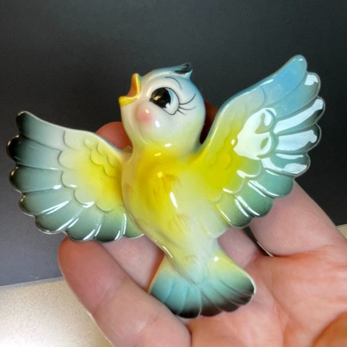 Norcrest Ceramic Bluebirds Mama with Baby Wall Plaques **Read Description - Picture 3 of 11