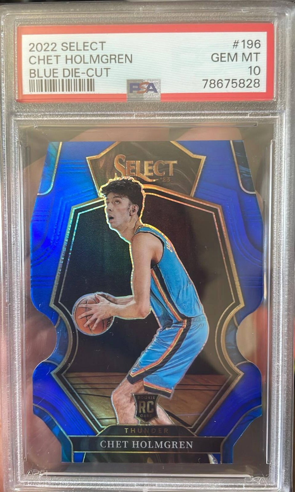 2022-23 Select Chet Holmgren #196 Blue Die-Cut /249 SP Rookie RC PSA 10 🔥SALE🔥