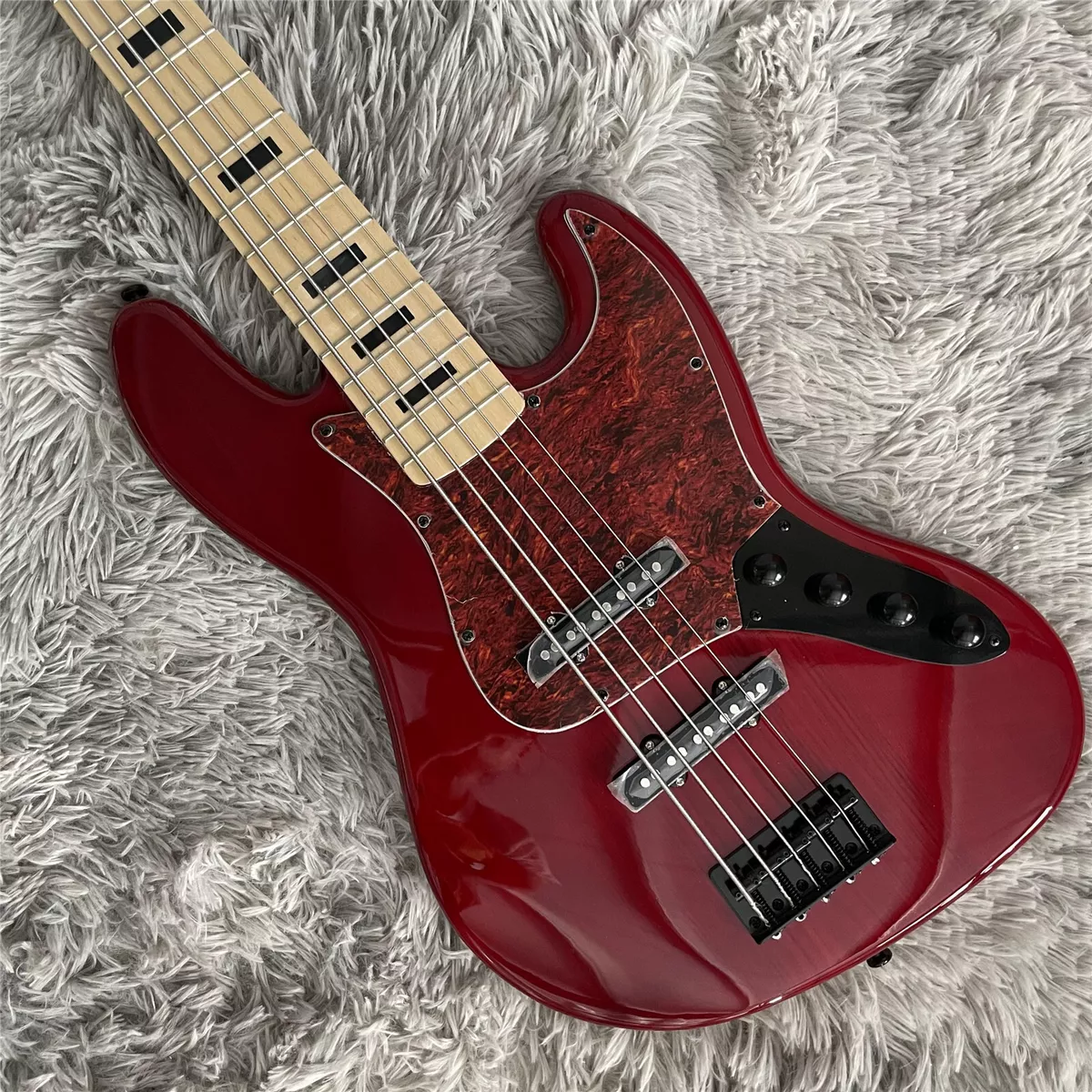 Red bass guitar strings deals