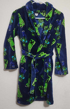 Minecraft Graphic Print Pattern Boys Size Medium Bath Robe