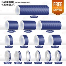 CARBON FIBER DARK BLUE PIN STRIPE Car Model Streamline Adhesive TAPE Sticker