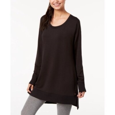 Ideology Tunic Long Sleeve Black Size Medium