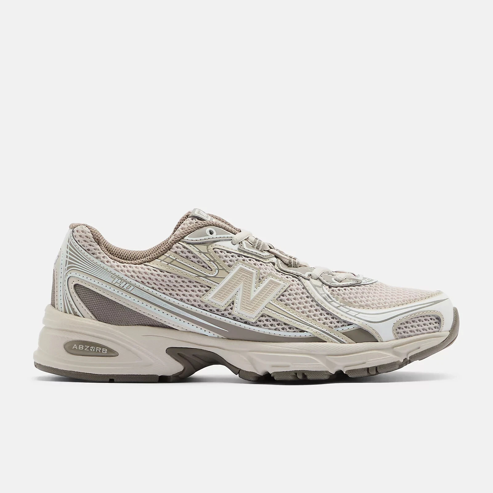 New Balance 740 Unisex Trainers in White and Beige