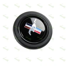 Horn Button Black fits FORD MUSTANG MOMO RAID NRG Steering Wheel Racing Shelby