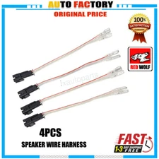 4X Car Front Rear Door Speaker Connector Harness Adapter Plug Kit For GMC Yukon
