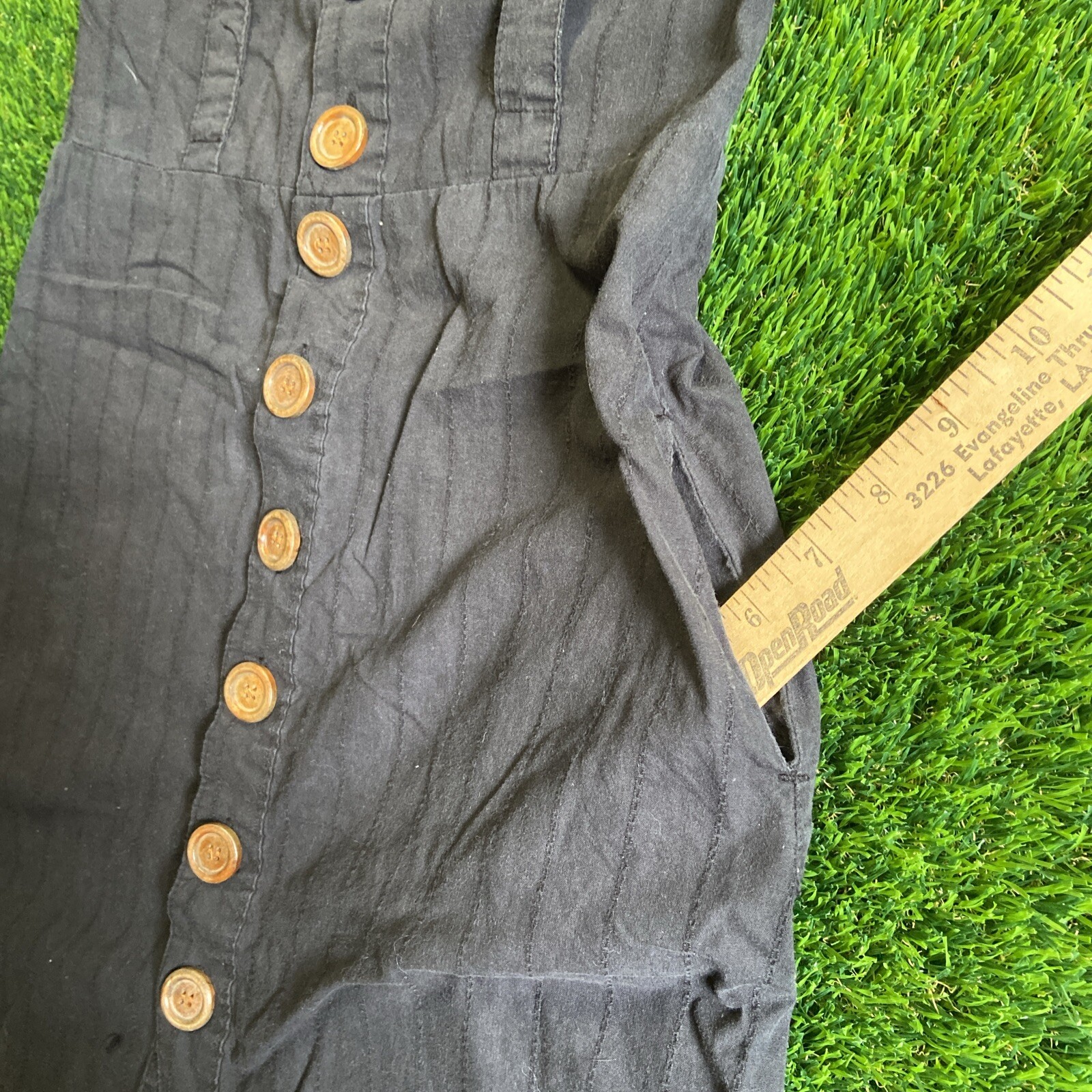 Women’s Roxy Black Button Down Sleeveless Dress S… - image 7