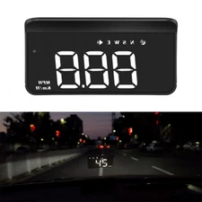Car Digital GPS Speedometer Head Up Display MPH/KM Overspeed Tired Warning