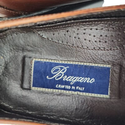 Vintage Bragano Italy Driving Casual Loafers Mens 8M Brown  display picture 2