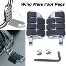 Anti Vibration Rubber Lion Paw Foot Rest Pegs Fit For Harley Softail Dyna Chrome