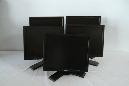 LOT-5 Dell 17" Monitor BLACK w/4-Port USB Hub DVI VGA P170Sf 1708FP YVG53 C182J - Picture 7 of 12