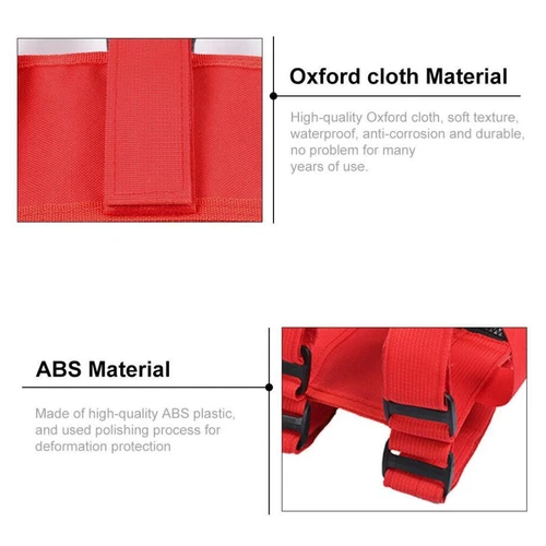 For 2021-2024 Ford Bronco Red Adjustable Roll Bar Fire Extinguisher Mount Holder - Foto 10 di 10