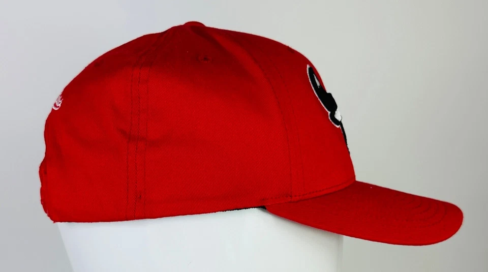 Gorra Mitchell & Ness Chicago Bulls Snapback Roja Ajustable Flex Fit NBA Foto 4 de 4
