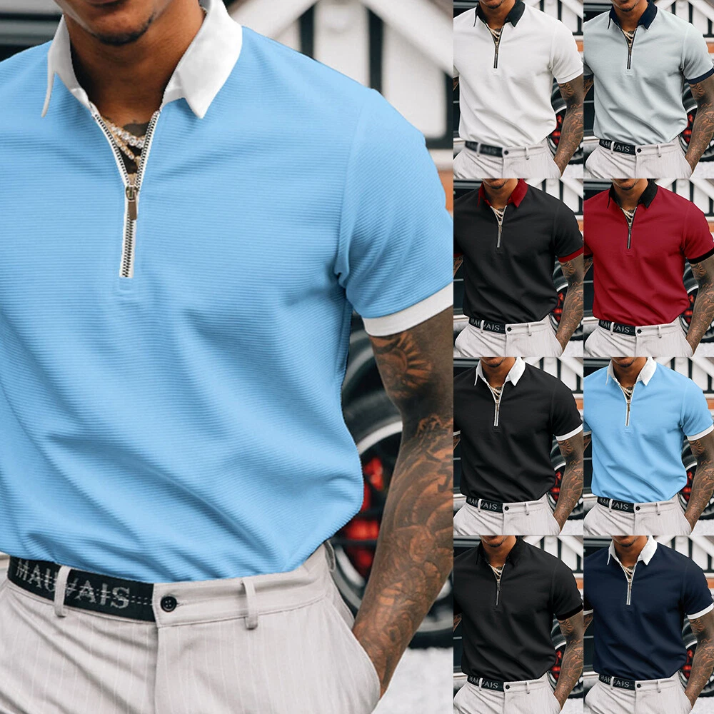 Mens formal top polo shirts