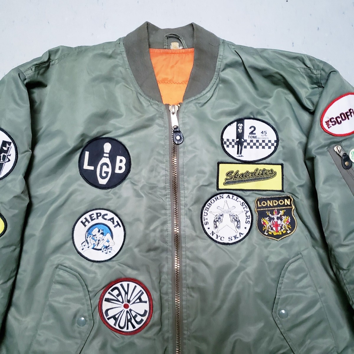 RAVE SKATEBOARDS MA-1 FLIGHT JACKET Lサイズ New Dreamscape MA1 Bomber Jacket Helter Skelter Fantazia