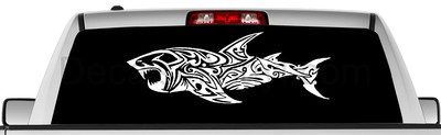 Rear window graphic view thru decal sticker, pickup truck SUV Van OTH142