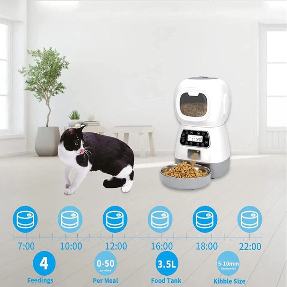 Automatic Pet Feeder Smart Timer Food Dispenser For Cats Dogs - Image 3 of 4