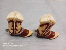 Vintage Cowboy Boots Salt pepper shakers