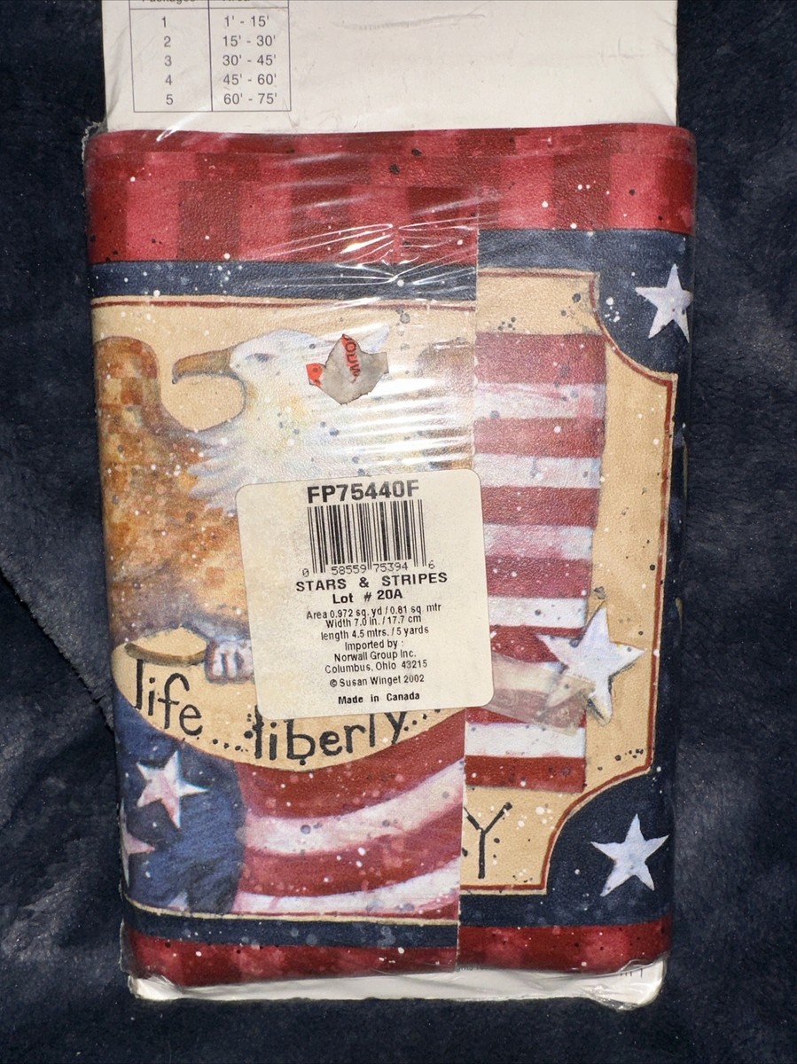New Home Trends Susan Winget Stars & Stripes USA Flag Wallpaper
