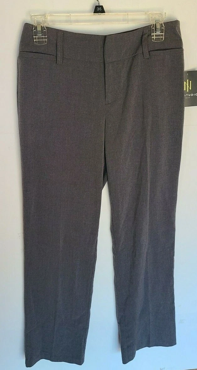 NWT IN-STUDIO PETITE WOMEN'S SIZE 6 GRAY DRESS PANTS SLACKS