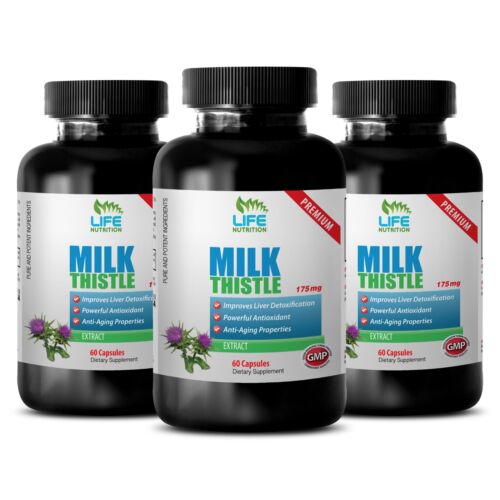 prevent gall stones - Milk Thistle Extract 175mg 3B - anti aging supplement - Afbeelding 1 van 9