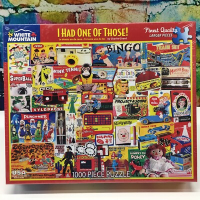 I Had One Of Those! 1000 Piece Jigsaw Puzzle White Mountain Old Vintage Toys NEW