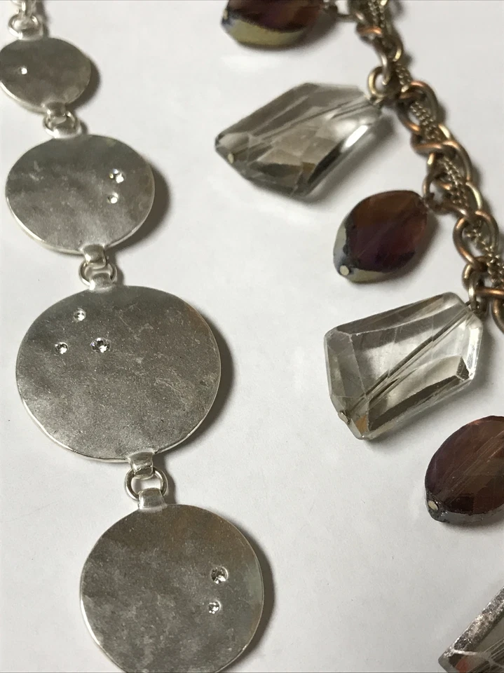 Lote Pulsera Kenneth Cole Nueva York Tonos Plata Oro Cierre Palanca Foto 4 de 4