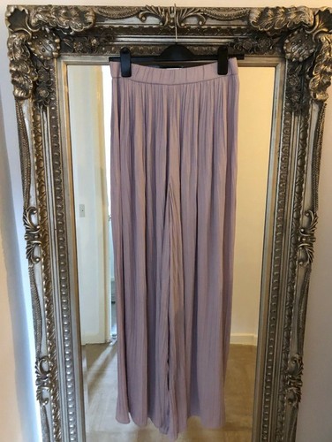 Zara Lilac Floaty Pleated High Waisted 