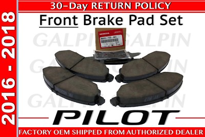 🔥 Genuine OEM Honda PILOT Front Brake Pad Set 2016-2018 (45022