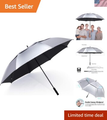72 Inch Huge Golf Umbrella UV Protection Auto Open Windproof