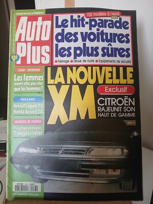 Auto Plus Nr. 283 8.2.1994 Neue Xm Laguna Accord Sichere Autos 