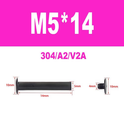 Edelstahl A2 V2A Möbelschrauben Hülsenschrauben Verbindungsschraube M4-M5 - Bild 32 von 50