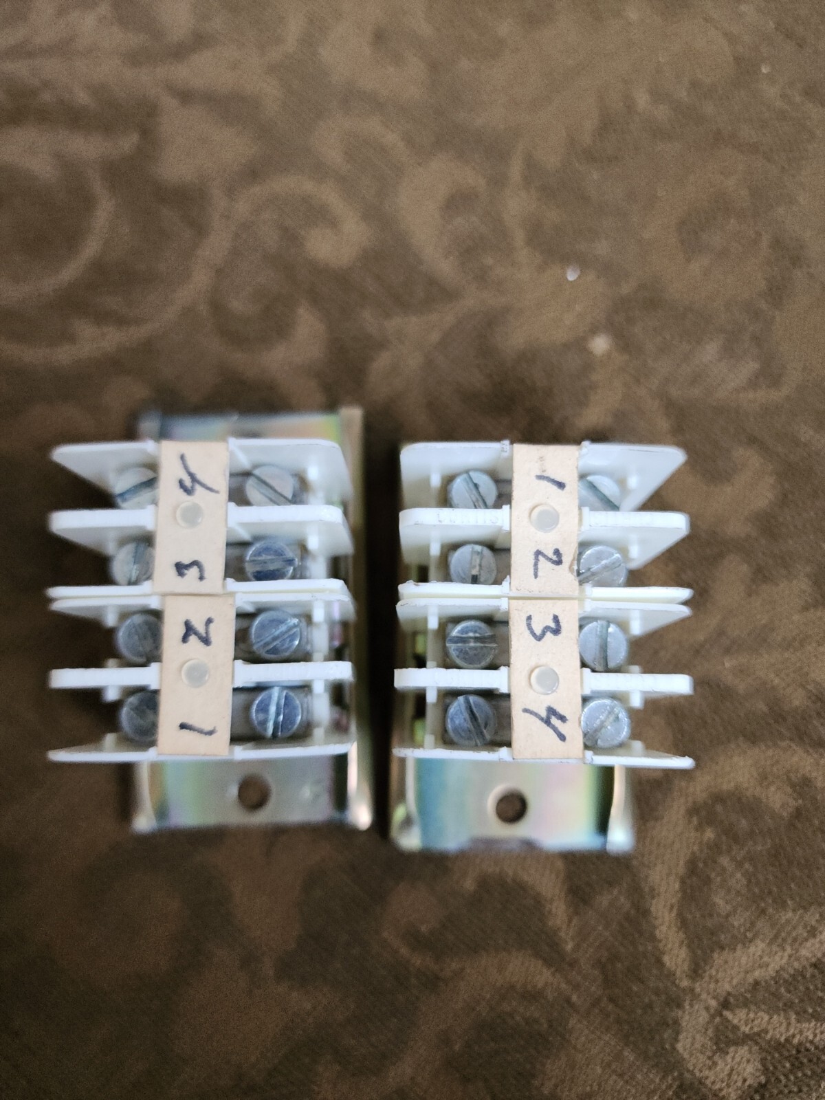 Two Curtis Industries Relay Socket Assembly 20 Pin Square Terminal Blocks