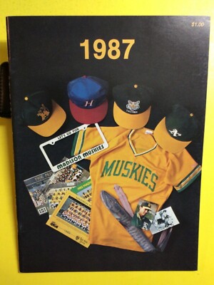 MADISON MUSKIES PROGRAM -1987 - not scored - EX condition!