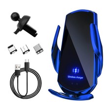 Wireless Car Charger, 15W Fast Charging Mount Electric Induction Car Phone Ho...