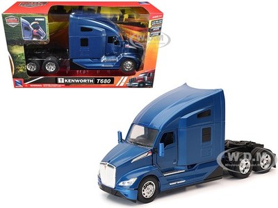 KENWORTH T680 TRUCK TRACTOR BLUE 1/32 DIECAST MODEL BY NEW RAY 11083
