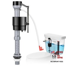 Universal Toilet Fill Valve Replacement Kit, Toilet Repair Kit Inside Tank, 1
