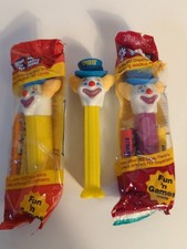 Clowns Pez Dispensers (Lot Of 3)