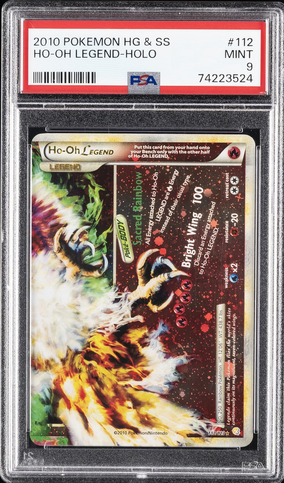 Ho-Oh LEGEND 2010 HeartGold & SoulSilver #112/123 Holo (Bottom) Price Guide  - Sports Card Investor