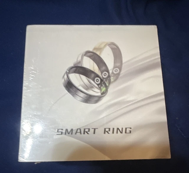 Smart Ring Activity Tracker, Black Size 9, 7+ Day Battery Life