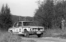 Heikki Enomaa Jyrki Ahava BMW 2002 1000 Lakes Rally August 29 1975 Old Photo 6