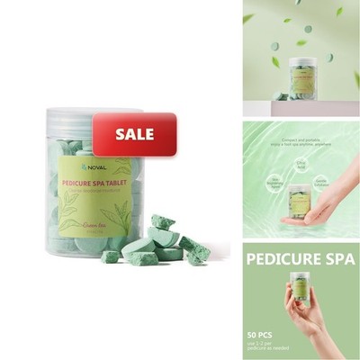 NOVAL Pedicure Spa Tablet - Dissolving, Gentle & Portable Foot Soak Softening